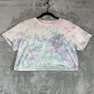 X Games Cropped T-Shirt Women's S Pastel Tie Dye San Buena Ventura 2024 Cotton